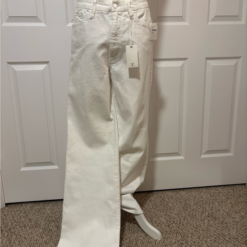 Good American White Flare & Wide Leg Jeans